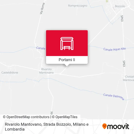 Mappa Rivarolo Mantovano, Strada Bozzolo