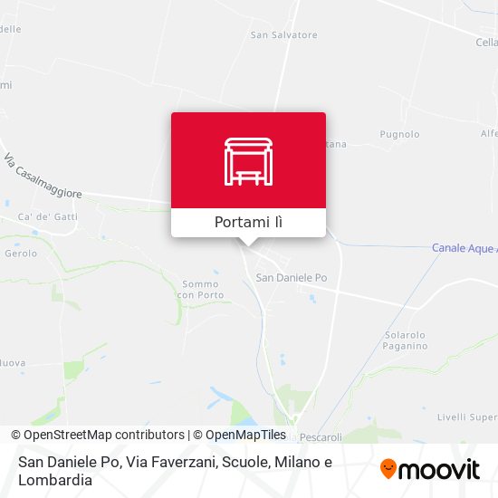 Mappa San Daniele Po, Via Faverzani, Scuole