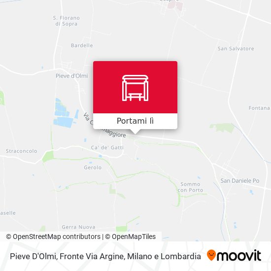 Mappa Pieve D'Olmi, Fronte Via Argine
