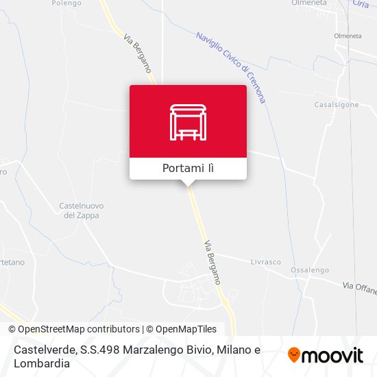 Mappa Castelverde, S.S.498 Marzalengo Bivio