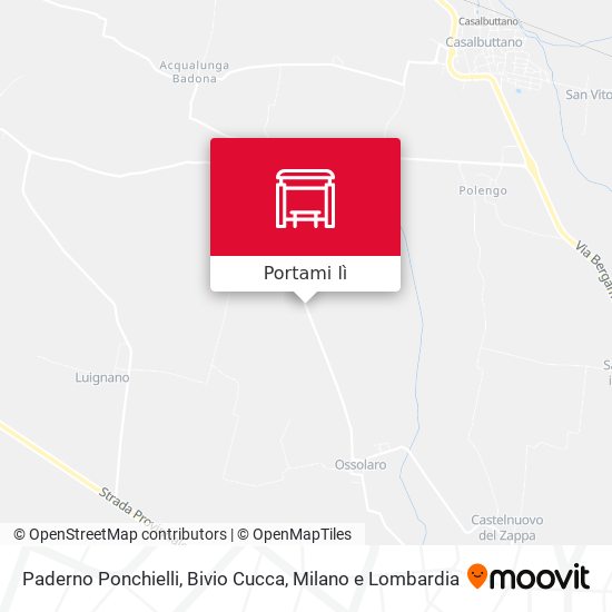 Mappa Paderno Ponchielli, Bivio Cucca