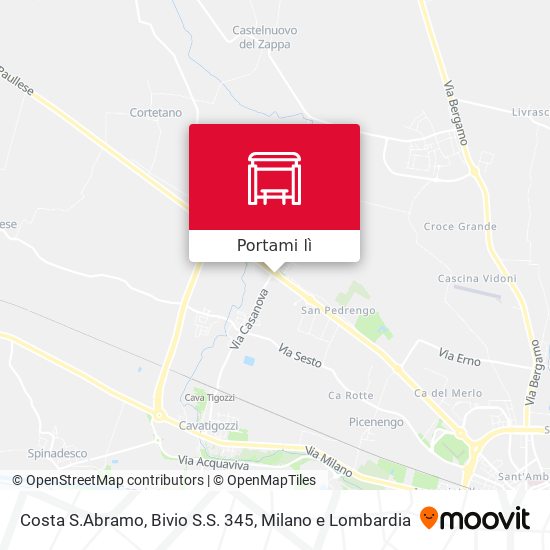 Mappa Costa S.Abramo, Bivio S.S. 345