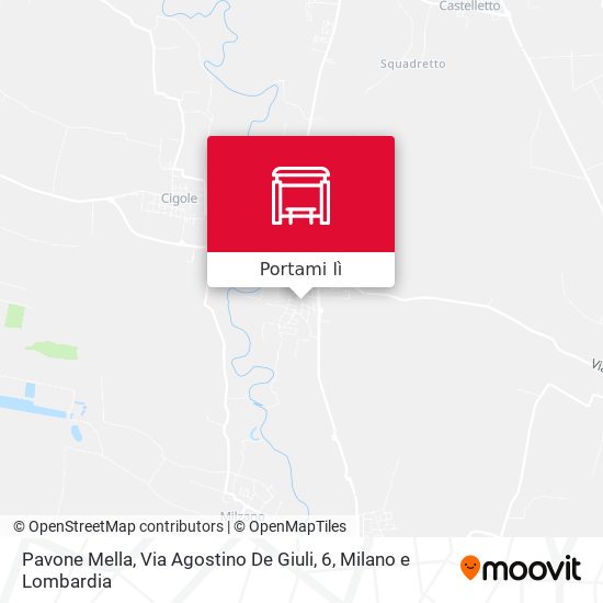Mappa Pavone Mella, Via Agostino De Giuli, 6