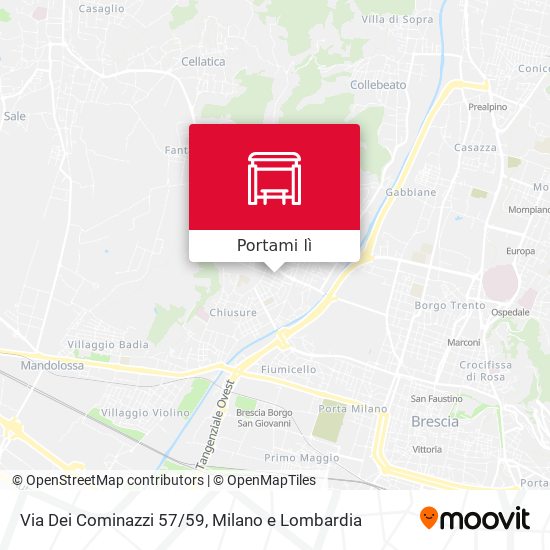Mappa Via Dei Cominazzi 57/59