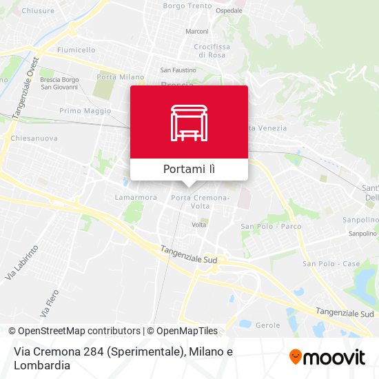 Mappa Via Cremona 284 (Sperimentale)