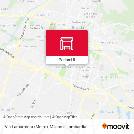 Mappa Via Lamarmora (Metro)