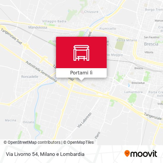 Mappa Via Livorno 54