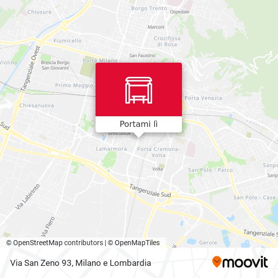 Mappa Via San Zeno 93