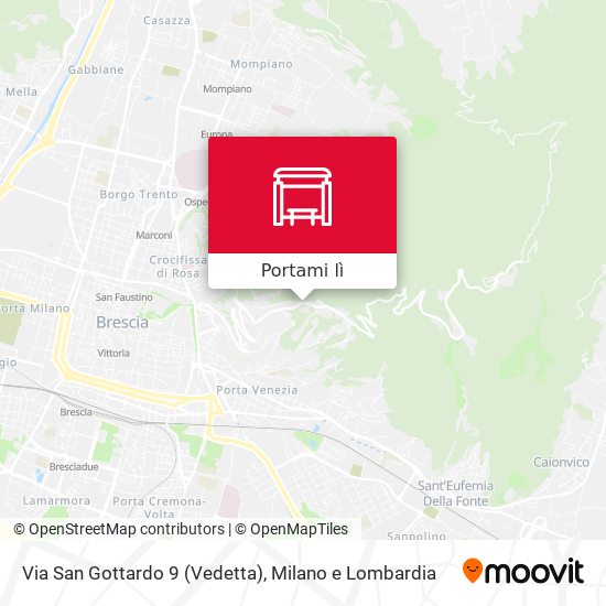 Mappa Via San Gottardo 9 (Vedetta)