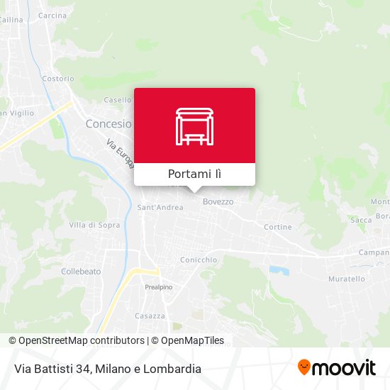 Mappa Via Battisti 34