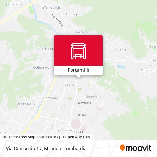 Mappa Via Conicchio 17