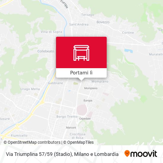 Mappa Via Triumplina 57/59 (Stadio)