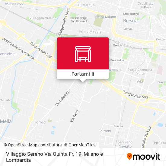 Mappa Villaggio Sereno Via Quinta Fr. 19