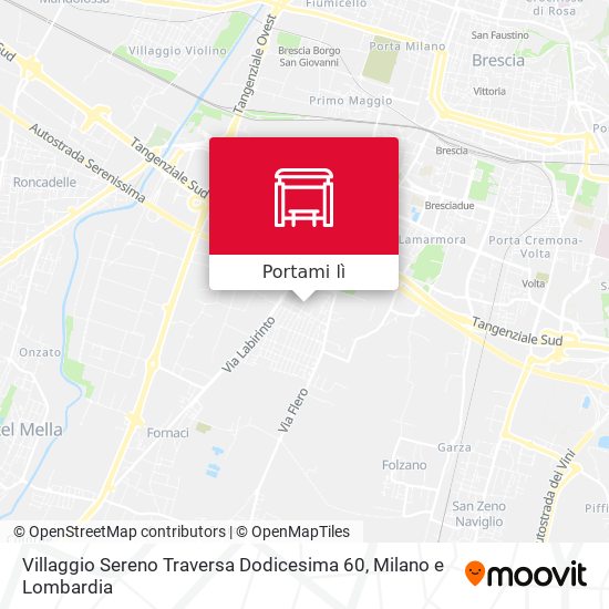 Mappa Villaggio Sereno Traversa Dodicesima 60
