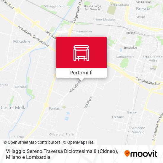 Mappa Villaggio Sereno Traversa Diciottesima 8 (Cidneo)