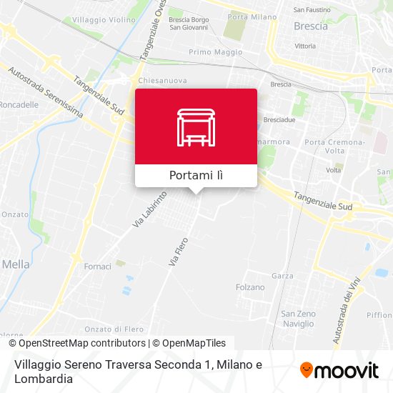 Mappa Villaggio Sereno Traversa Seconda 1