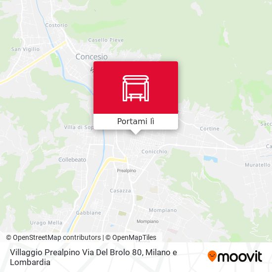 Mappa Villaggio Prealpino Via Del Brolo 80