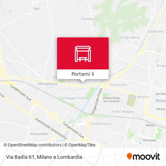 Mappa Via Badia 61