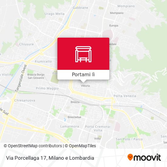 Mappa Via Porcellaga 17