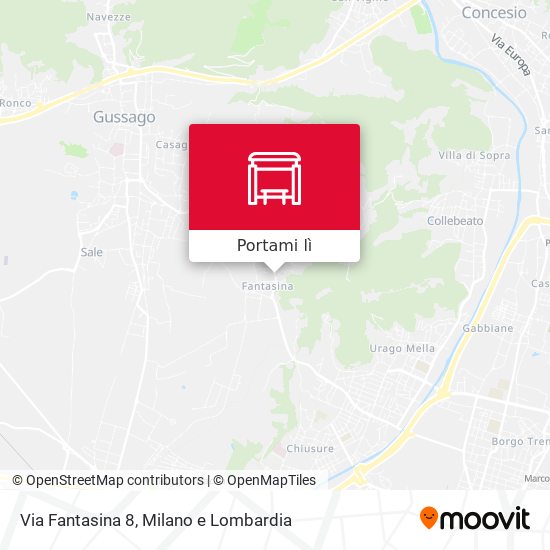 Mappa Via Fantasina 8