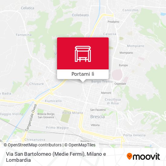Mappa Via San Bartolomeo (Medie Fermi)