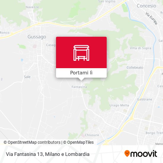 Mappa Via Fantasina 13
