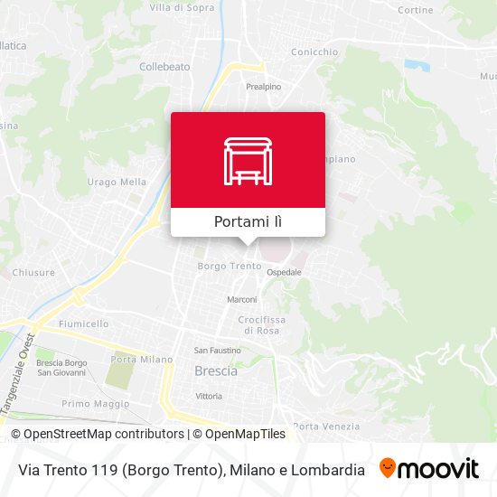 Mappa Via Trento 119 (Borgo Trento)