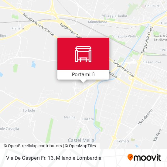 Mappa Via De Gasperi Fr. 13