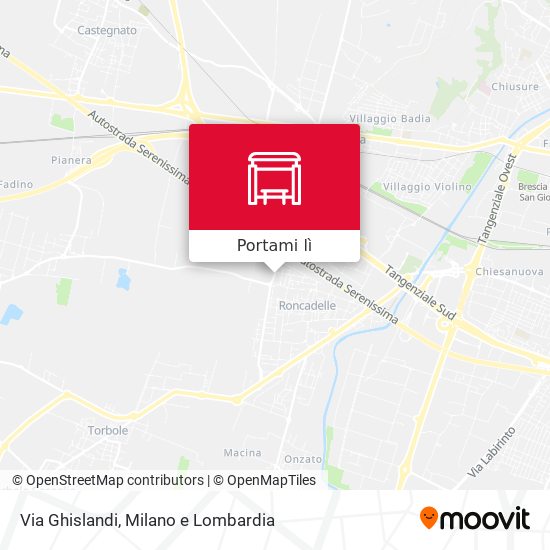 Mappa Via Ghislandi