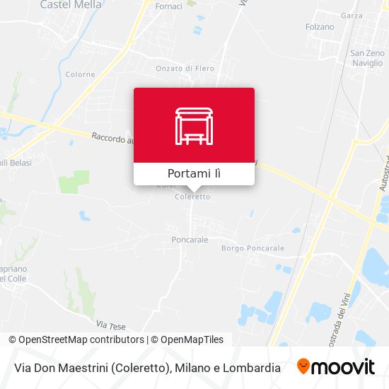 Mappa Via Don Maestrini (Coleretto)