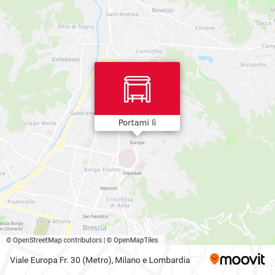 Mappa Viale Europa Fr. 30 (Metro)