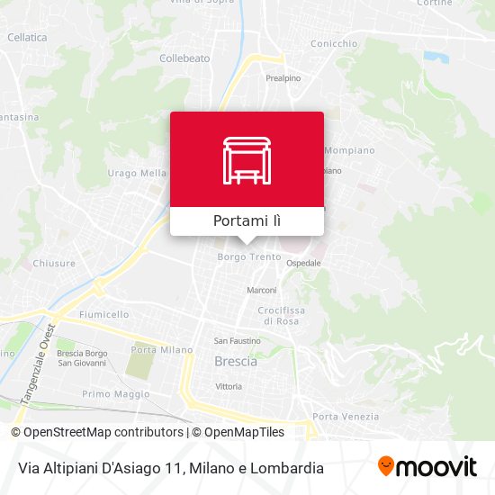 Mappa Via Altipiani D'Asiago 11
