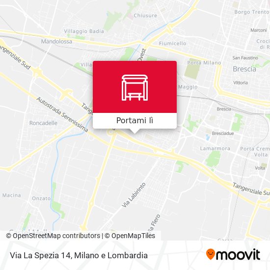 Mappa Via La Spezia 14