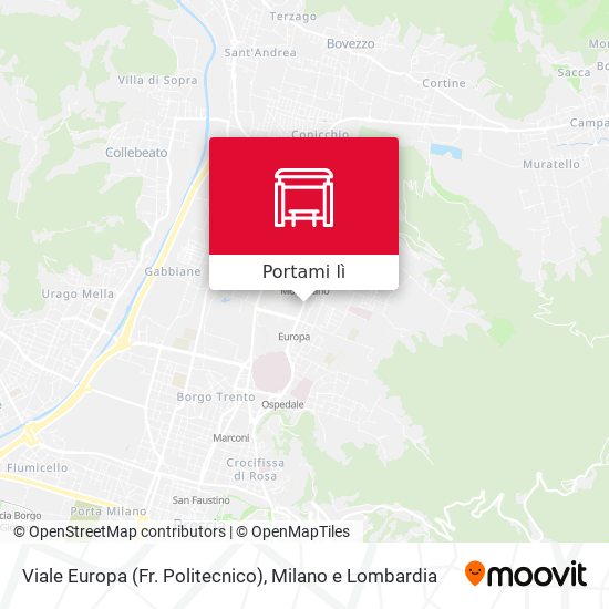 Mappa Viale Europa (Fr. Politecnico)