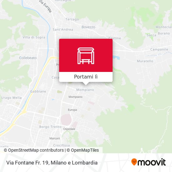 Mappa Via Fontane Fr. 19