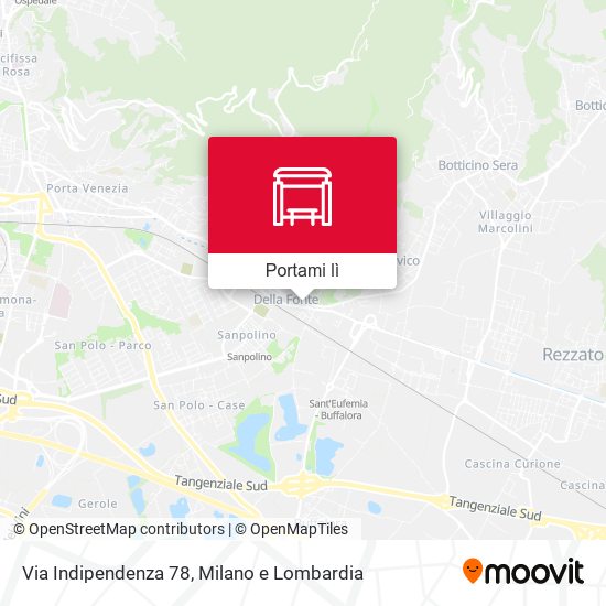 Mappa Via Indipendenza 78