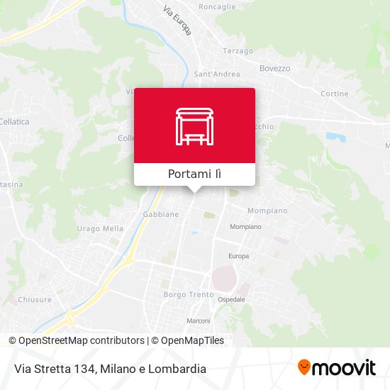 Mappa Via Stretta 134