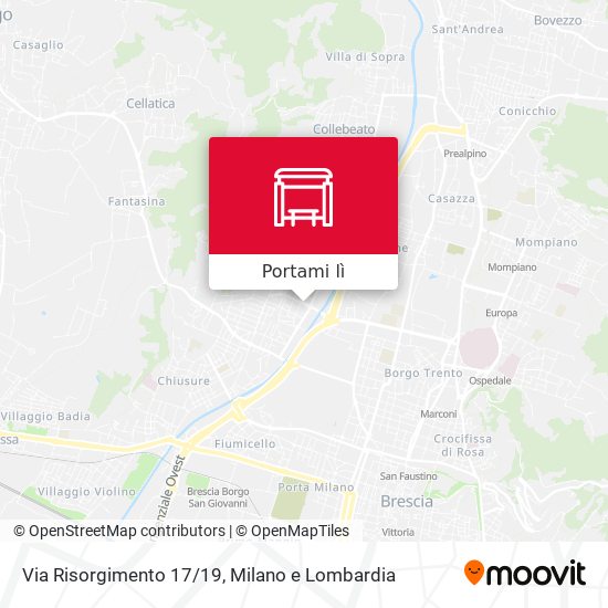 Mappa Via Risorgimento 17/19