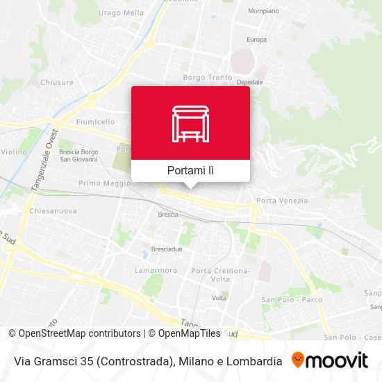 Mappa Via Gramsci 35 (Controstrada)