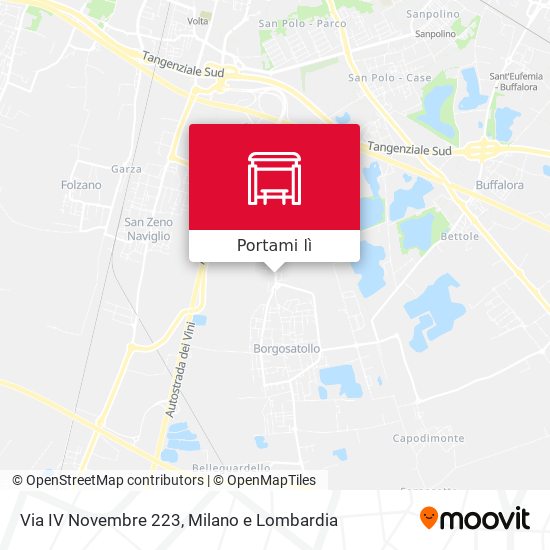 Mappa Via IV Novembre 223
