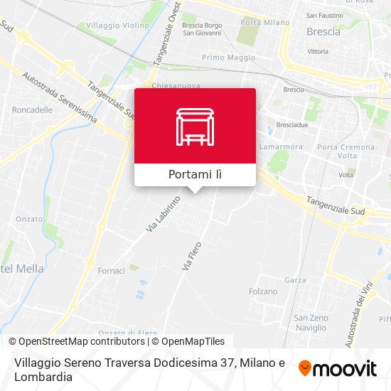 Mappa Villaggio Sereno Traversa Dodicesima 37