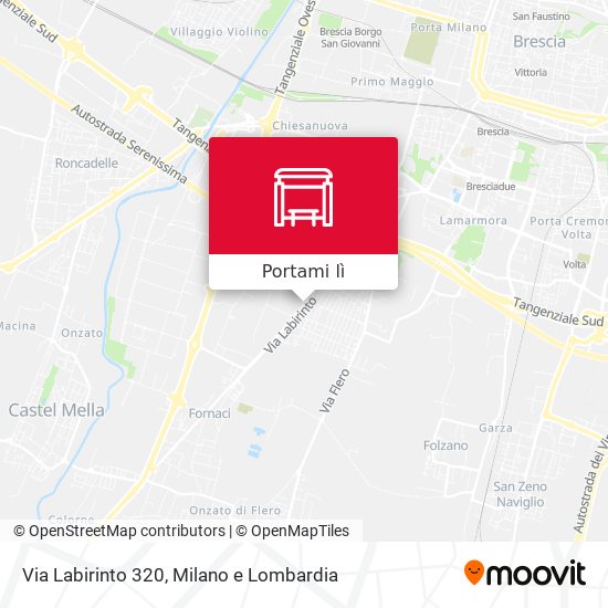 Mappa Via Labirinto 320