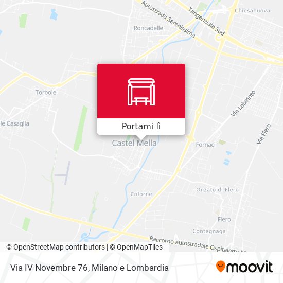 Mappa Via IV Novembre 76