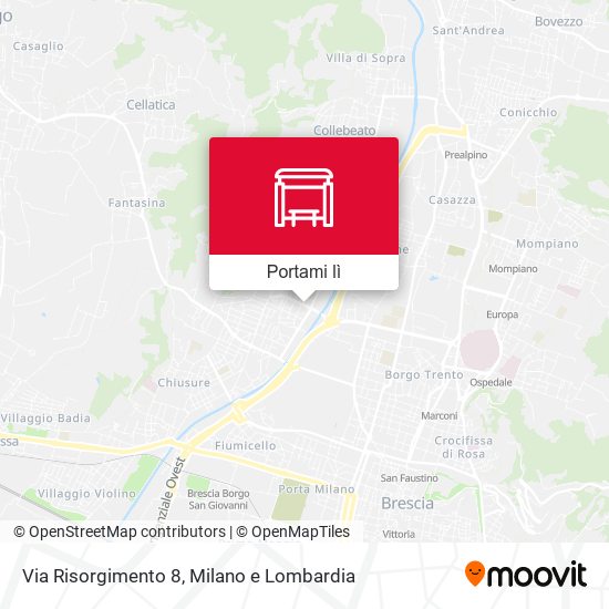 Mappa Via Risorgimento 8