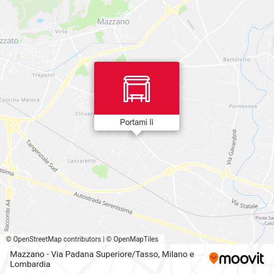 Mappa Mazzano - Via Padana Superiore / Tasso
