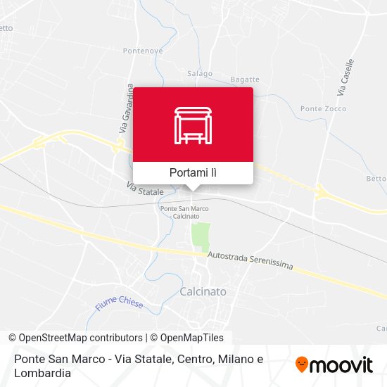Mappa Ponte San Marco - Via Statale, Centro