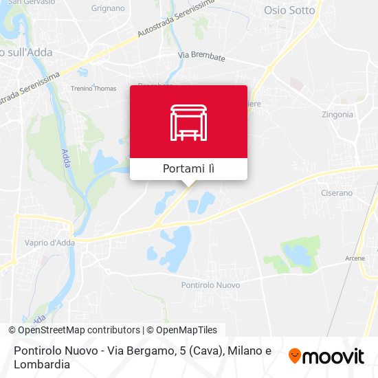 Mappa Pontirolo Nuovo - Via Bergamo, 5 (Cava)
