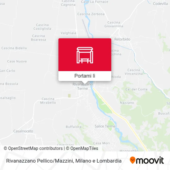 Mappa Rivanazzano Pellico/Mazzini