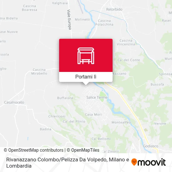 Mappa Rivanazzano Colombo / Pelizza Da Volpedo