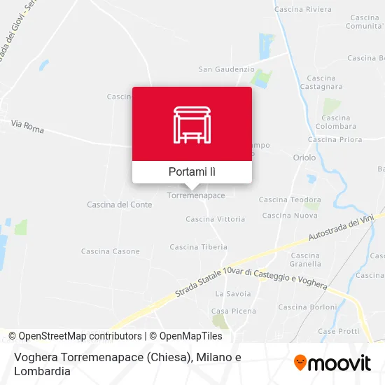 Mappa Voghera Torremenapace (Chiesa)